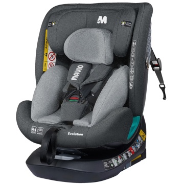 Resigilat - Scaun Auto Bebelusi Mavio®, Model Evolution, 40-150 cm, 360 de grade, ISOFIX, Copii intre 0 - 12 ani, Omologat i-Size R129, Gri