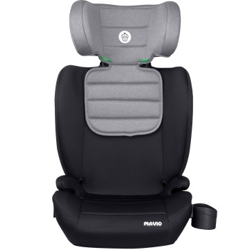 Resigilat - Scaun Auto Copii Mavio®, Model Venture, ISOFIX, 100 – 150 cm, Copii 4 – 12 ani, Tetiera Reglabila, Protectie Impact Lateral, Montaj Centura 3 Puncte, Suport Pahar Integrat, Cadru PP, Omologat i-Size R129, Negru/Gri - Img 4