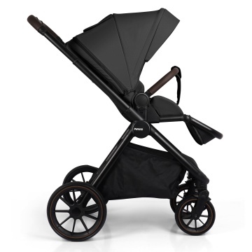 Carucior Sport pentru Bebelusi Mavio®, Model Urban, 0–4 Ani, Pana la 22 kg, Landou Reversibil, Spatar Reglabil 3 Pozitii, Suspensii, Pliere One Fold, Cadru Aluminiu, Pliere Carte, Centura de Siguranta 5 Puncte, Roti Cauciuc, Negru - Img 4