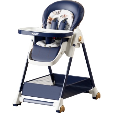 Resigilat - Scaun de Masa 3 in 1 Mavio® Ascend, Inaltime Ajustabila, Roti Detasabile, Varsta 6-36 luni, Greutate Maxima 30kg, Inclinare, Albastru