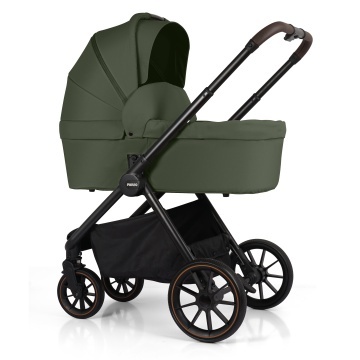 Carucior 3 in 1 pentru Bebelusi Mavio®, Model Urban, Landou, Parte Sport, Scoica Auto, Copii 0–4 Ani, Cadru Aluminiu, Sezut Reversibil, Pliere One Fold, Centura de Siguranta 5 Puncte, Roti EVA, Maner Reglabil, Geanta, Husa Ploaie, Plasa Tantari, Verde - Img 3