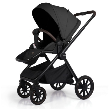 Carucior Sport pentru Bebelusi Mavio®, Model Urban, 0–4 Ani, Pana la 22 kg, Landou Reversibil, Spatar Reglabil 3 Pozitii, Suspensii, Pliere One Fold, Cadru Aluminiu, Pliere Carte, Centura de Siguranta 5 Puncte, Roti Cauciuc, Negru