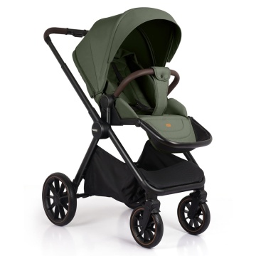 Resigilat - Carucior Sport pentru Bebelusi Mavio®, Model Urban, 0–4 Ani, Pana la 22 kg, Landou Reversibil, Spatar Reglabil 3 Pozitii, Pliere One Fold, Suspensii, Cadru Aluminiu, Pliere Carte, Centura de Siguranta 5 Puncte, Roti Cauciuc, Verde - Img 8
