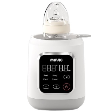 Resigilat - Incalzitor Biberon Mavio® pentru Bebelusi, 7in1, Functii: Incalzire Mancare, Dezghetare Rapida, Sterilizare, Pastrare la Cald 24 Ore, 35 - 60°C, 400W, Control Touch, Fara BPA, Alb