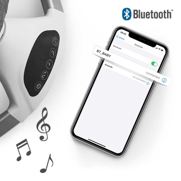 Resigilat - Leagan Electric, Acoperis Rabatabil si Plasa Protectie Tantari pentru Bebelusi, Conexiune Bluetooth, Telecomanda, Jucarii si Melodii - Img 8