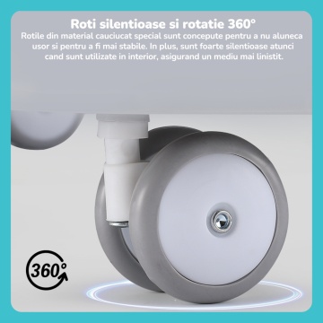 Resigilat - Premergator Copii 2 in 1 Mavio®, Resigilat - Model MyRide, Rotobil, Mod Antemergator, Varsta 3-36 Luni, Pliabil, Inaltime Ajustabila, Cos Baschet, Gri - Img 8
