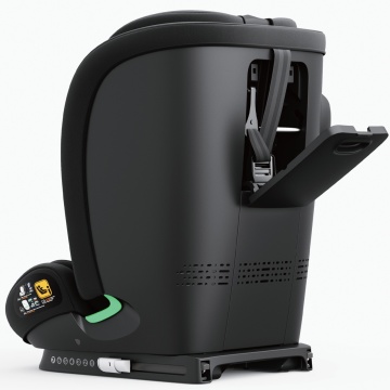 Resigilat - Scaun Auto Bebelusi Mavio®, Model Next, 76 - 150 cm, Unghi Reglabil, ISOFIX, Copii 18 Luni - 12 ani, Spatar Rabatabil, Omologat i-Size R129, Protectie Impact Lateral, Centura de Siguranta 5 Puncte, Tetiera Reglabila, Negru - Img 3