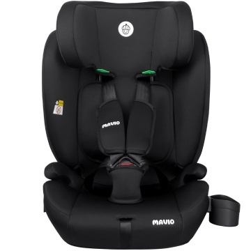 Resigilat - Scaun Auto Copii Mavio®, Model Active, ISOFIX + Top Tether, 76 – 150 cm, 9 – 36 kg, Copii 1 – 12 ani, Montaj cu Fata la Sensul de Mers, Tetiera Reglabila, Protectie Impact Lateral, Centura Siguranta 3 Puncte, Omologat R129, Negru/ Gri - Img 4