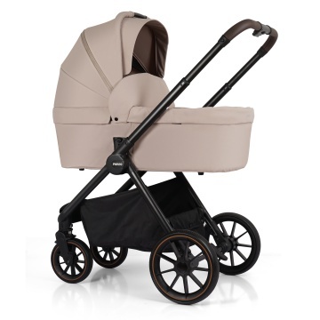 Carucior 3 in 1 pentru Bebelusi Mavio®, Model Urban, Landou, Parte Sport, Scoica Auto, Copii 0–4 Ani, Cadru Aluminiu, Sezut Reversibil, Pliere One Fold, Centura de Siguranta 5 Puncte, Roti EVA, Maner Reglabil, Geanta, Husa Ploaie, Plasa Tantari, Bej - Img 3