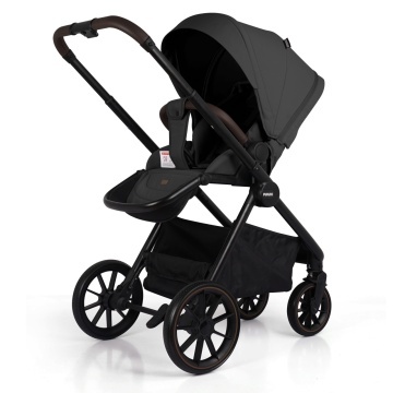 Resigilat - Carucior Sport pentru Bebelusi Mavio®, Model Urban, 0–4 Ani, Pana la 22 kg, Landou Reversibil, Spatar Reglabil 3 Pozitii, Suspensii, Pliere One Fold, Cadru Aluminiu, Pliere Carte, Centura de Siguranta 5 Puncte, Roti Cauciuc, Negru - Img 2