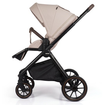 Resigilat - Carucior Sport pentru Bebelusi Mavio®, Model Urban, 0–4 Ani, Pana la 22 kg, Landou Reversibil, Spatar Reglabil 3 Pozitii, Suspensii, Pliere One Fold, Cadru Aluminiu, Pliere Carte, Centura de Siguranta 5 Puncte, Roti Cauciuc, Bej - Img 3