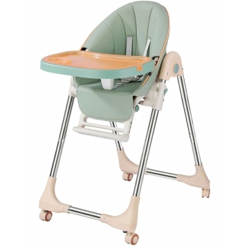 Resigilat - Scaun de Masa 3in1 pentru Bebelusi si Copii, Varsta 6-72 luni, Inaltime Ajustabila, Centura de Siguranta in 5 Puncte, Tavita Reglabila si Detasabila, Greutate Maxima 50kg, Verde