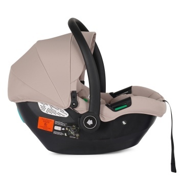 Resigilat - Scoica Auto pentru Bebelusi Mavio®, i-Size R129, Model Urban, 0–15 Luni, 40–87 cm, Pana la 13 kg, Compatibila Caruciorul Mavio Urban, Montare Centura Masinii, Centura Siguranta 3 Puncte, Material Oxford 600D, Bej - Img 4