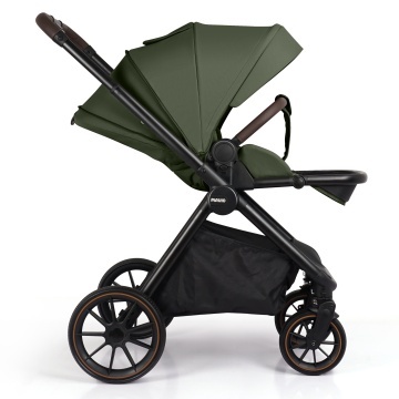 Carucior Sport pentru Bebelusi Mavio®, Model Urban, 0–4 Ani, Pana la 22 kg, Landou Reversibil, Spatar Reglabil 3 Pozitii, Pliere One Fold, Suspensii, Cadru Aluminiu, Pliere Carte, Centura de Siguranta 5 Puncte, Roti Cauciuc, Verde - Img 6