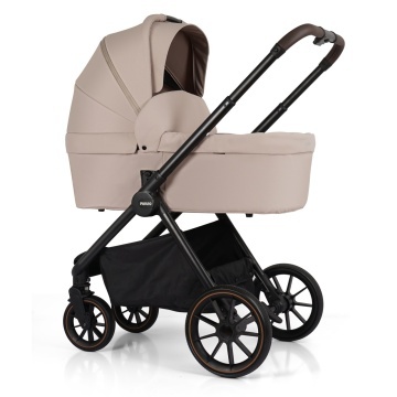 Resigilat - Carucior 3 in 1 pentru Bebelusi Mavio®, Model Urban, Landou, Parte Sport, Scoica Auto, Copii 0–4 Ani, Cadru Aluminiu, Sezut Reversibil, Pliere One Fold, Centura de Siguranta 5 Puncte, Maner Reglabil, Geanta, Husa Ploaie, Plasa Tantari, Bej - Img 3