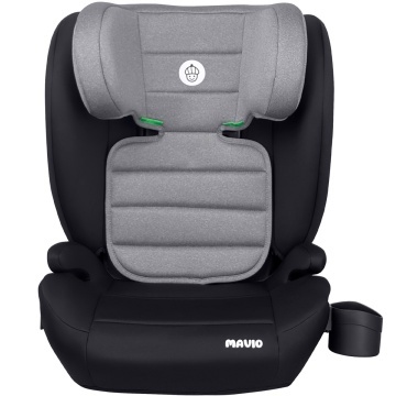 Resigilat - Scaun Auto Copii Mavio®, Model Venture, ISOFIX, 100 – 150 cm, Copii 4 – 12 ani, Tetiera Reglabila, Protectie Impact Lateral, Montaj Centura 3 Puncte, Suport Pahar Integrat, Cadru PP, Omologat i-Size R129, Negru/Gri - Img 2