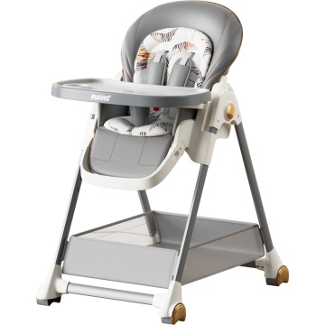 Resigilat - Scaun de Masa 3 in 1 Mavio® Ascend, Inaltime Ajustabila, Roti Detasabile, Varsta 6-36 luni, Greutate Maxima 30kg, Inclinare, Gri