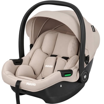Resigilat - Scoica Auto pentru Bebelusi Mavio®, i-Size R129, Model Urban, 0–15 Luni, 40–87 cm, Pana la 13 kg, Compatibila Caruciorul Mavio Urban, Montare Centura Masinii, Centura Siguranta 3 Puncte, Material Oxford 600D, Bej