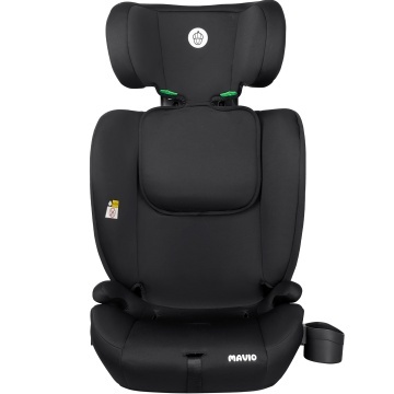 Scaun Auto Copii Mavio®, Model Active, ISOFIX + Top Tether, 76 – 150 cm, 9 – 36 kg, Copii 1 – 12 ani, Montaj cu Fata la Sensul de Mers, Tetiera Reglabila, Protectie Impact Lateral, Centura Siguranta 3 Puncte, Omologat R129, Negru/ Gri - Img 5