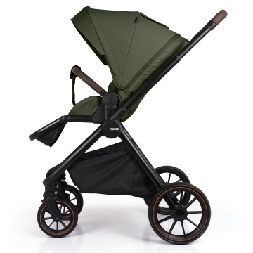 Carucior Sport pentru Bebelusi Mavio®, Model Urban, 0–4 Ani, Pana la 22 kg, Landou Reversibil, Spatar Reglabil 3 Pozitii, Pliere One Fold, Suspensii, Cadru Aluminiu, Pliere Carte, Centura de Siguranta 5 Puncte, Roti Cauciuc, Verde - Img 3