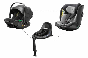 Pachet Evo Pro - Baza Isofix + Scoica Auto + Scaun Auto