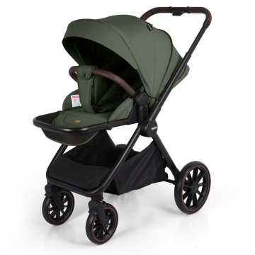 Resigilat - Carucior Sport pentru Bebelusi Mavio®, Model Urban, 0–4 Ani, Pana la 22 kg, Landou Reversibil, Spatar Reglabil 3 Pozitii, Pliere One Fold, Suspensii, Cadru Aluminiu, Pliere Carte, Centura de Siguranta 5 Puncte, Roti Cauciuc, Verde - Img 9
