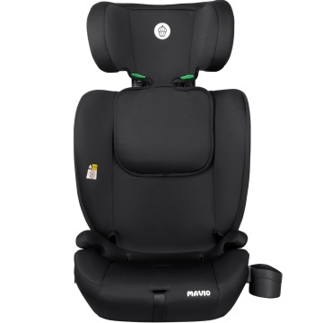 Resigilat - Scaun Auto Copii Mavio®, Model Active, ISOFIX + Top Tether, 76 – 150 cm, 9 – 36 kg, Copii 1 – 12 ani, Montaj cu Fata la Sensul de Mers, Tetiera Reglabila, Protectie Impact Lateral, Centura Siguranta 3 Puncte, Omologat R129, Negru/ Gri - Img 5