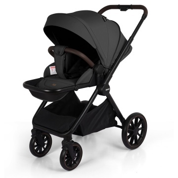 Carucior Sport pentru Bebelusi Mavio®, Model Urban, 0–4 Ani, Pana la 22 kg, Landou Reversibil, Spatar Reglabil 3 Pozitii, Suspensii, Pliere One Fold, Cadru Aluminiu, Pliere Carte, Centura de Siguranta 5 Puncte, Roti Cauciuc, Negru - Img 9