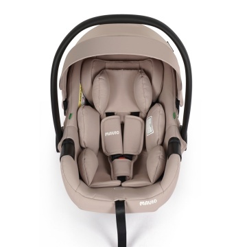 Resigilat - Scoica Auto pentru Bebelusi Mavio®, i-Size R129, Model Urban, 0–15 Luni, 40–87 cm, Pana la 13 kg, Compatibila Caruciorul Mavio Urban, Montare Centura Masinii, Centura Siguranta 3 Puncte, Material Oxford 600D, Bej - Img 5