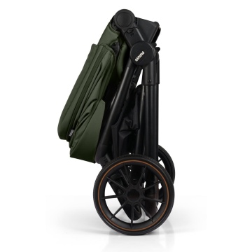 Resigilat - Carucior 3 in 1 pentru Bebelusi Mavio®, Model Urban, Landou, Parte Sport, Scoica Auto, Copii 0–4 Ani, Cadru Aluminiu, Sezut Reversibil, Pliere One Fold, Centura de Siguranta 5 Puncte, Roti EVA, Maner Reglabil, Geanta, Husa Ploaie, Verde - Img 6