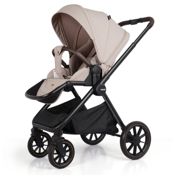 Resigilat - Carucior Sport pentru Bebelusi Mavio®, Model Urban, 0–4 Ani, Pana la 22 kg, Landou Reversibil, Spatar Reglabil 3 Pozitii, Suspensii, Pliere One Fold, Cadru Aluminiu, Pliere Carte, Centura de Siguranta 5 Puncte, Roti Cauciuc, Bej