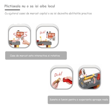 Set de Cumparaturi Tip Supermarket Mavio® pentru Copii, 52 de Accesorii, Lumini si Sunete, Inaltime 85 cm - Img 4