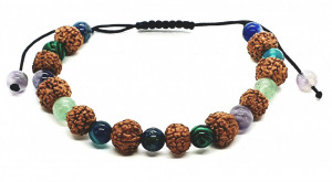 Bratara byRetroChique rudraksha zodia taur