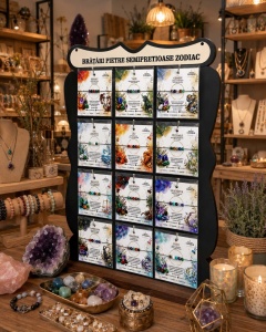 Panou cu brățări pentru zodii din pietre semiprețioase - Img 3