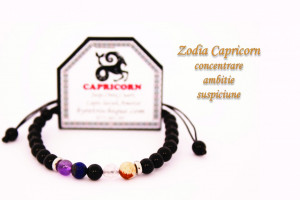 Bratara onix negru zodia capricorn - Img 2