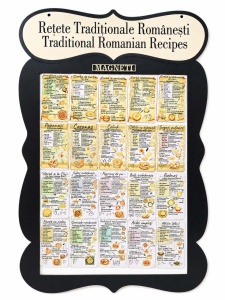 Panou cu Magneți – Rețete Tradiționale Românești (120 Bucăți)