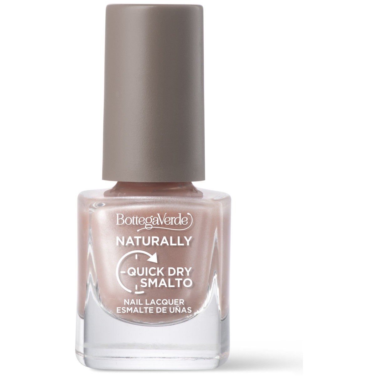 Lacuri Roz Lac de unghii cu uscare rapida, roz auriu - Naturally, 5 ML