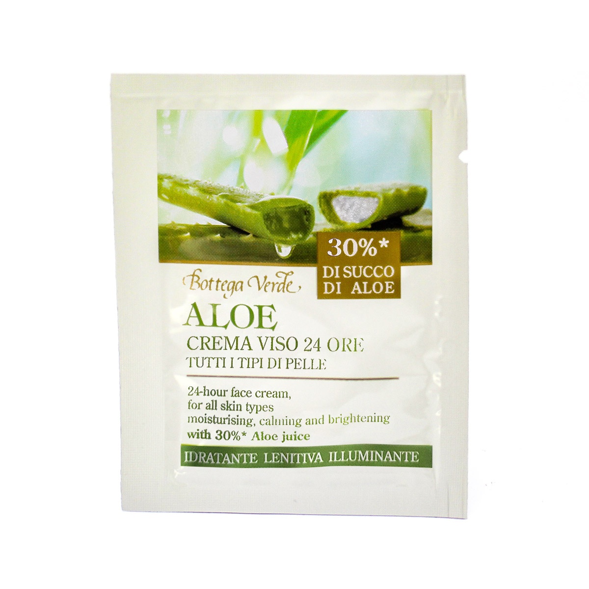 Mostra crema de fata nutritiva, 24H, pentru toate tipurile de ten, cu  extract de aloe vera - Aloe, 1.5 ML