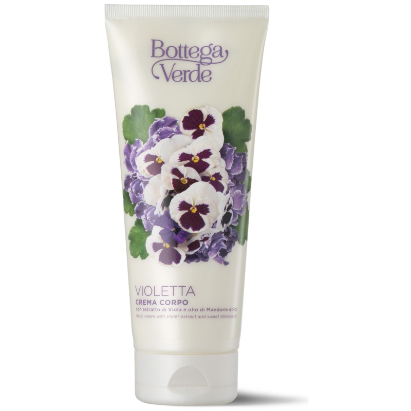 Crema de corp, hidratanta, cu extract de violete si ulei de migdale dulci