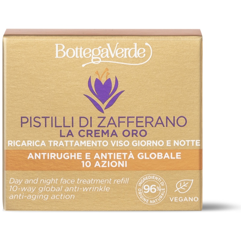 Tratament de zi si de noapte, anti-imbatranire, pe baza de flori de sofran, rezerva - Pistilli di Zafferano, 50 ML