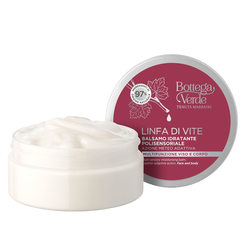 Balsam hidratant pentru fata si corp, pentru toate tipurile de ten, cu extract de seva din vita de vie de la Palazzo Massaini - Linfa di Vite, 150 ML