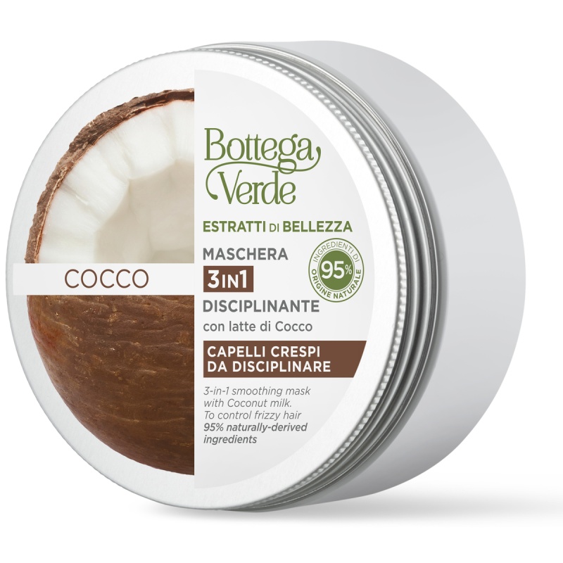 Masca pentru par 3 in 1, cu lapte de nuca de cocos - Estratti di Bellezza, 200 ML