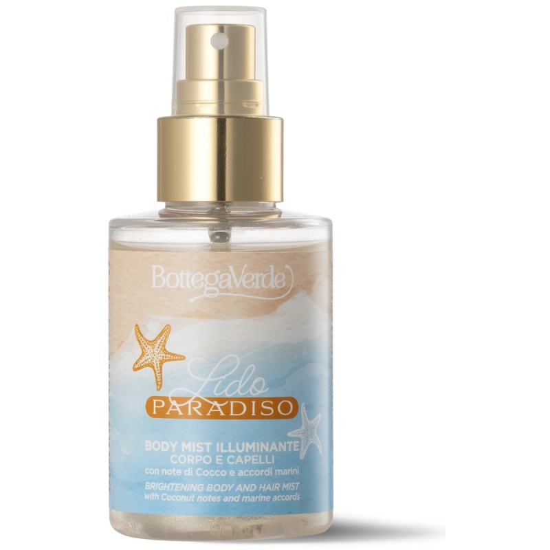 Spray stralucitor pentru par si corp, cu note de cocos, 100 ML