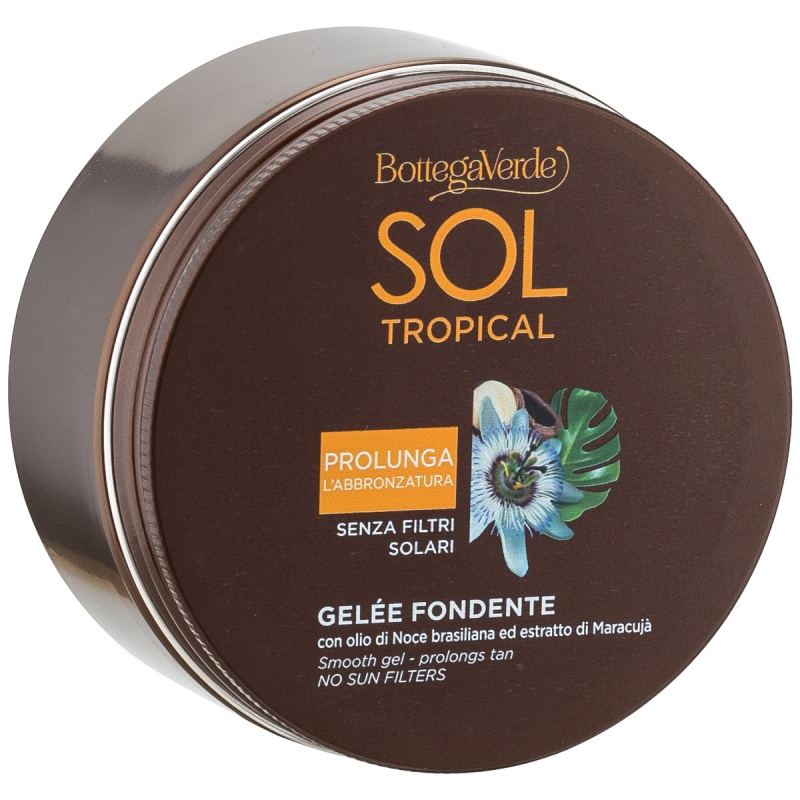Gel pentru intensificarea bronzului cu ulei de nuci braziliene si fructul pasiunii - Sol Tropical, 200 ML