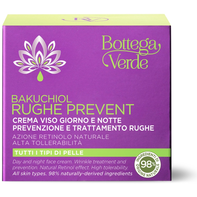 Crema de fata de zi si de noapte,pentru toate tipurile de ten, pentru prevenirea si tratamentul ridurilor - Bakuchiol, 50 ML