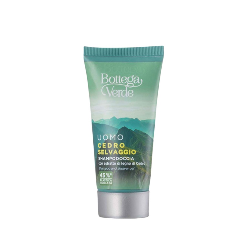 Travel size sampon si gel de dus cu extract de busuioc - Cedro Selvaggio, 50 ML