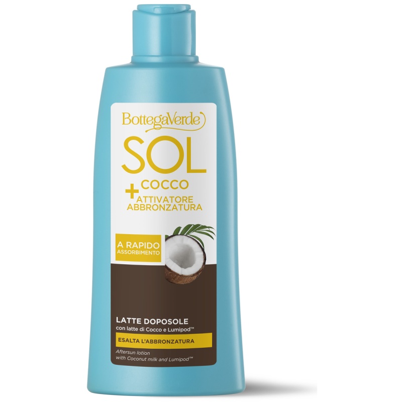 Lotiune dupa soare pentru intensificarea bronzului, cu lapte de cocos si Lumipod, 200 ML