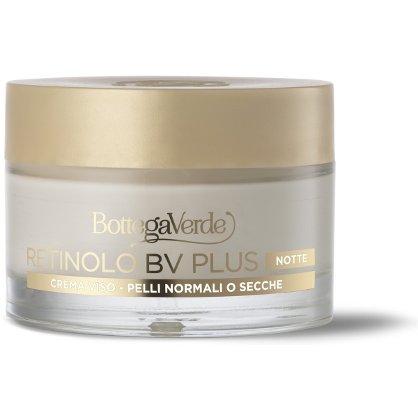 Crema anti-imbatranire de noapte cu Pro-Retinol, colagen vegetal, acid hialuronic si vitaminele E si F, pentru ten normal si uscat - Retinolo Bv Plus, 50 ML - Img 2