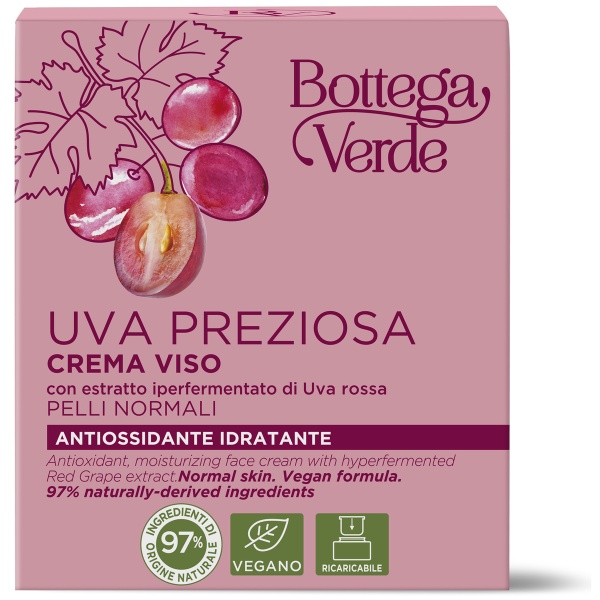 Crema de fata cu extract hiperfermentat de struguri rosii, pentru ten normal - Uva Preziosa, 50 ML - Img 3