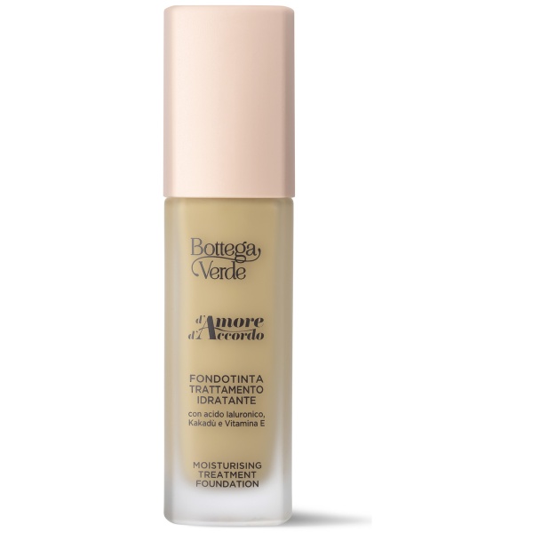 Fond de ten tratament hidratant 12h cu acid hialuronic, extract de Kakadu si vitamina E, caisa - d'Amore d'Accordo, 30 ML